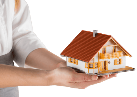 businesswoman holding transparent model house, real estate concept - Download Free Stock Videos Pikwizard.com