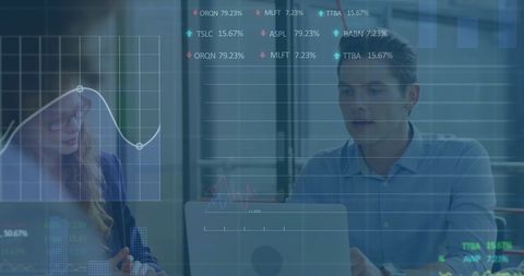 Financial Analysts Discussing Stock Market Data in Corporate Setting - Download Free Stock Images Pikwizard.com