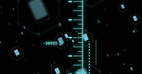 Futuristic Digital Data HUD Interface with Numbers and Graphs - Download Free Stock Images Pikwizard.com