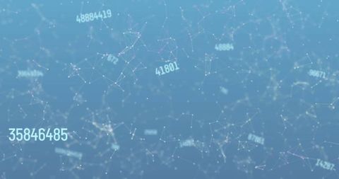Abstract Network of Connections with Data Numbers and Binary Code - Download Free Stock Images Pikwizard.com