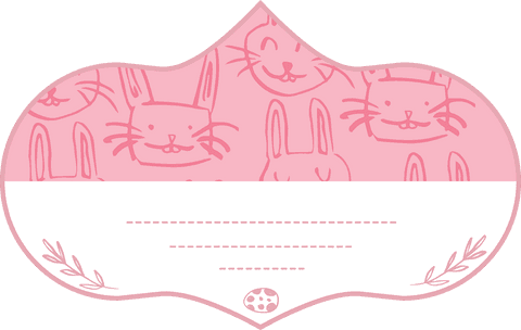 Easter Bunny Badge with Copy Space on Transparent Background - Download Free Stock Videos Pikwizard.com