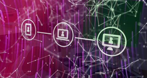 Digital Network and Technology Abstract Art