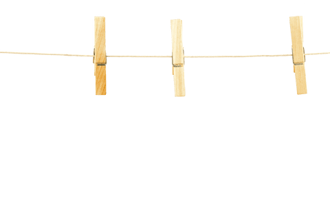 transparent wooden clothespins on string isolated vector illustration - Download Free Stock Videos Pikwizard.com