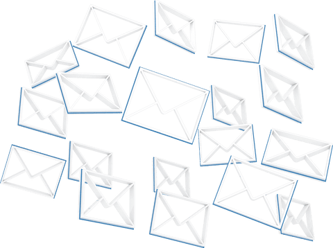 transparent email envelopes symbols on white background - Download Free Stock Videos Pikwizard.com
