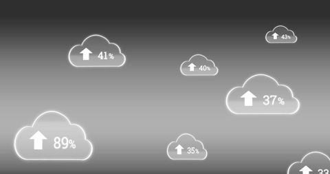 Data Growth Indicators in a Cloud Concept - Download Free Stock Images Pikwizard.com