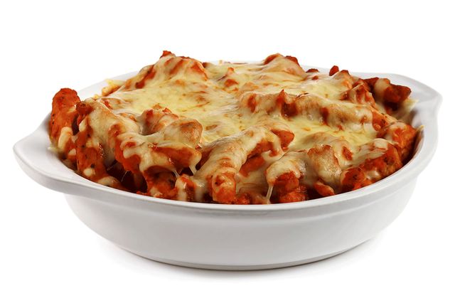 Cheesy Baked Pasta in White Ceramic Dish - Download Free Stock Photos Pikwizard.com
