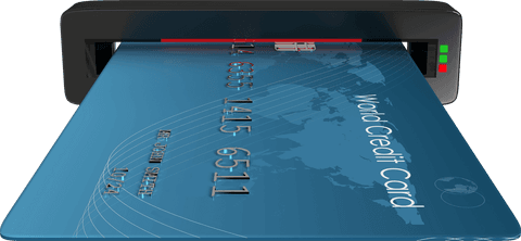 Transparent Credit Card in Electronic Reader Technology Concept - Download Free Stock Videos Pikwizard.com