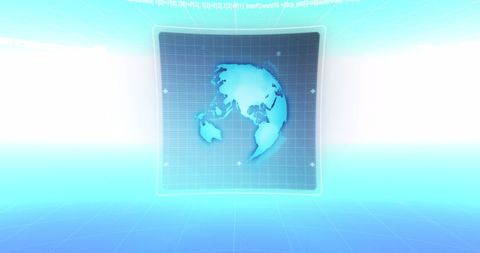 6G Technology with Digital Globe on Innovative Background