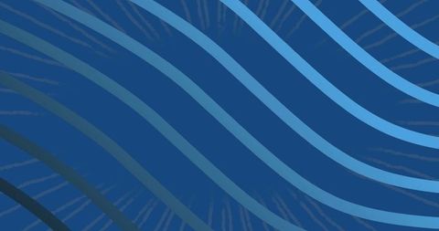 Abstract Flowing Blue and Cyan Waves with Radiating Texture