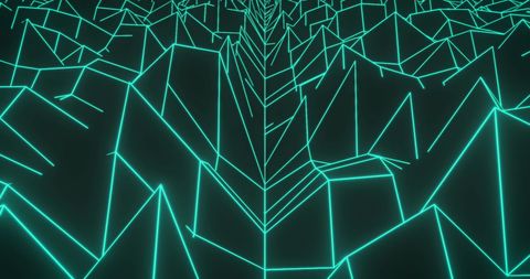 Futuristic Digital Terrain with Luminous Lines - Download Free Stock Images Pikwizard.com