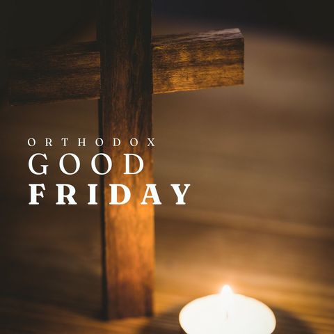 orthodox good friday cross with candlelight reflection - Download Free Stock Templates Pikwizard.com