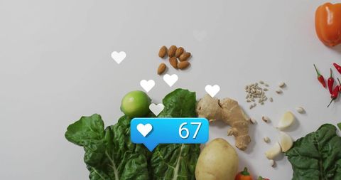Healthy Eating Innovation with Social Media Engagement - Download Free Stock Images Pikwizard.com