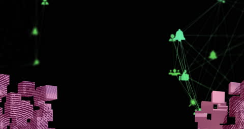 Futuristic Digital Network Interface Illustrations