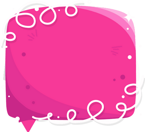 Transparent Pink Speech Bubble with Decorative Swirls - Download Free Stock Videos Pikwizard.com
