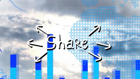 Data Sharing Network Visualization in Cloud Background