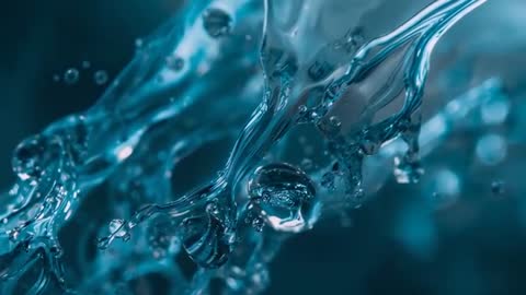 Fluid Dynamics Visualization with Abstract Liquid Motions