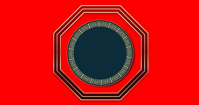 Chinese Traditional Decorations on Red Background - Download Free Stock Images Pikwizard.com