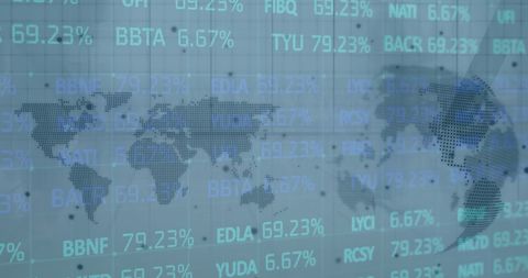 Digital Representation of Global Financial Markets and Data Processing - Download Free Stock Images Pikwizard.com