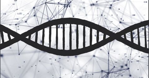 dna strand with digital interface concept background - Download Free Stock Images Pikwizard.com