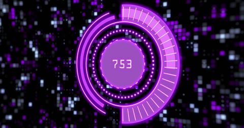 Purple Futuristic Digital Interface with Dynamic Data Visualization - Download Free Stock Images Pikwizard.com