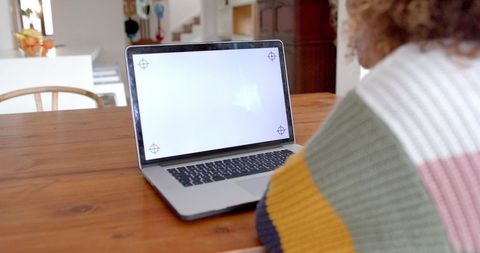 African American Woman Working on Laptop at Home Office - Download Free Stock Images Pikwizard.com