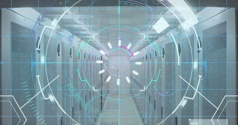 Digital Interface Biometric Scan in Data Center - Download Free Stock Images Pikwizard.com