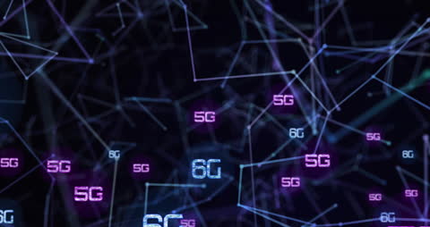 5G and 6G Network Data Connectivity Concept