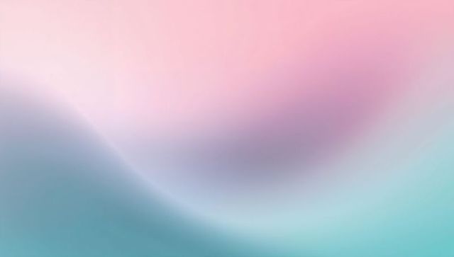 Flowing pastel gradient blending pink into aqua with soft curved minimal background