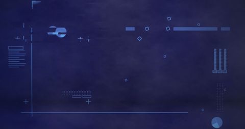 Digital Data Abstract with Glitch Effect on Blue Backdrop - Download Free Stock Images Pikwizard.com