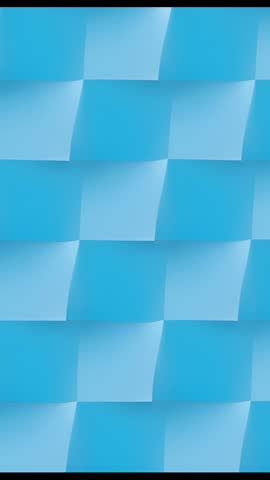 Vertical loop of overlapping blue panels forming subtle 3D geometric grid for modern backgrounds