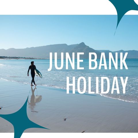 Surfer Enjoys Serene Beach Day on June Bank Holiday