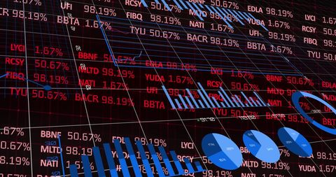 Dynamic Display of Stock Market Data Analytics - Download Free Stock Images Pikwizard.com