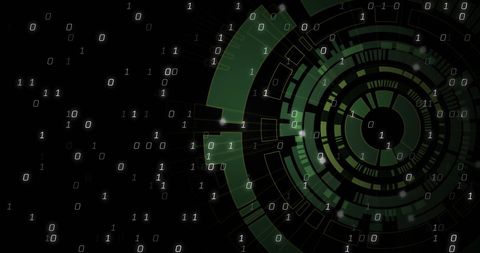 Binary Data Illusion with Abstract Digital Interface - Download Free Stock Images Pikwizard.com