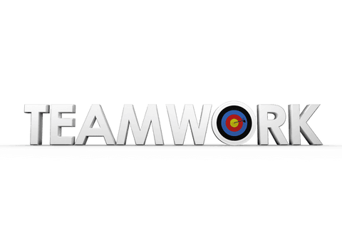 Transparent Teamwork Text with Target Symbol Concept - Download Free Stock Videos Pikwizard.com