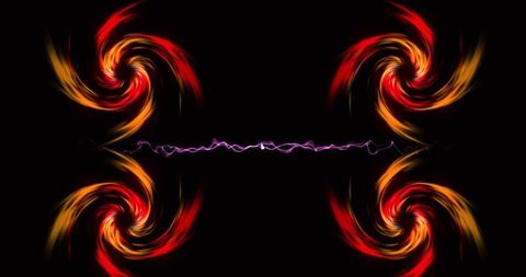 Dynamic Energy Swirls with Electric Light Trails on Dark Background - Download Free Stock Images Pikwizard.com