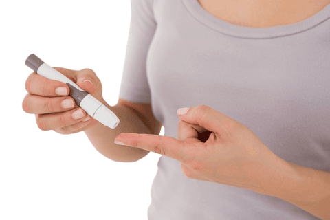 Diabetic Woman Using Transparent Blood Glucose Monitor - Download Free Stock Videos Pikwizard.com