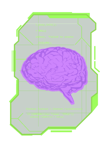 purple brain with futuristic code interface on transparent background - Download Free Stock Videos Pikwizard.com