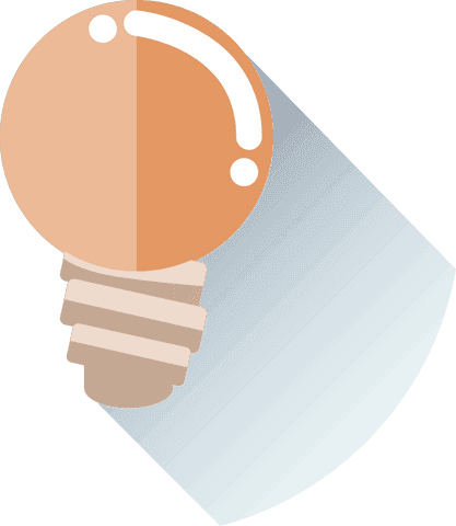 Transparent Minimalist Light Bulb with Long Shadow Effect - Download Free Stock Videos Pikwizard.com