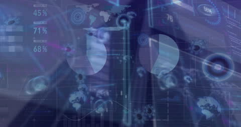 Abstract Animation Displaying Data Processing on Server Infrastructure