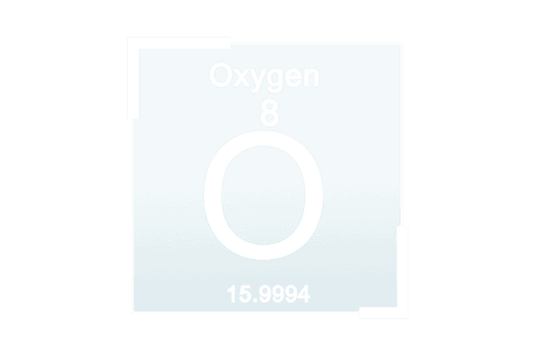 Transparent Digital Element Symbol: Oxygen on Transparent Background - Download Free Stock Videos Pikwizard.com