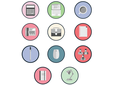 Digital Media Icons on Transparent Background in Pastel Hues - Download Free Stock Videos Pikwizard.com