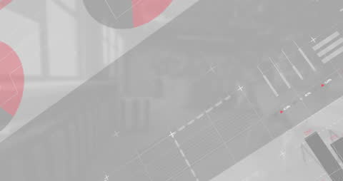 Digital Data Grid Animating Growing Statistics