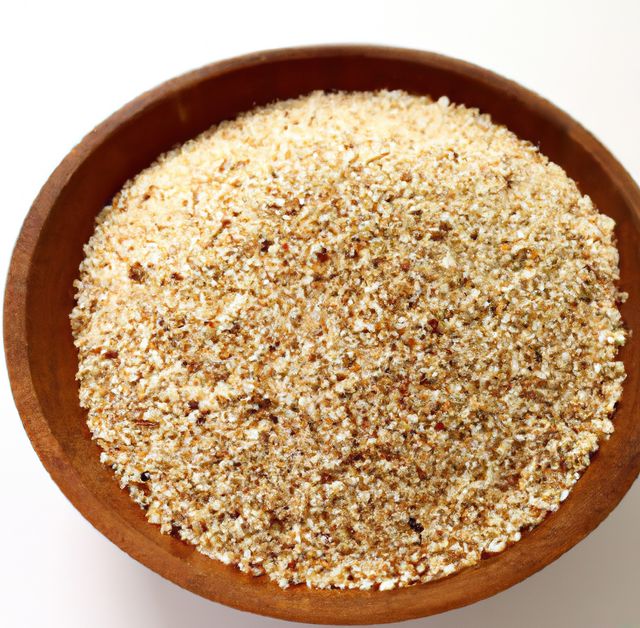 Close up of bowl with multiple grains of rice quinoa on white background. Nature, plant and food concept.
