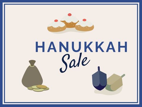 hanukkah sale banner with traditional symbols - Download Free Stock Templates Pikwizard.com