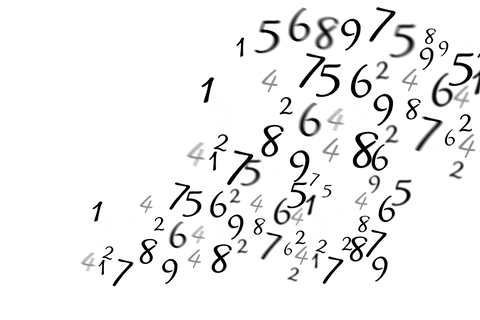 transparent floating numbers black white style - Download Free Stock Videos Pikwizard.com