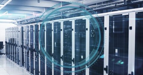 Cutting-Edge Data Center with Transparent Server Racks