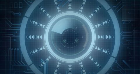 Futuristic Vision Technology with Data Processing Interface - Download Free Stock Images Pikwizard.com