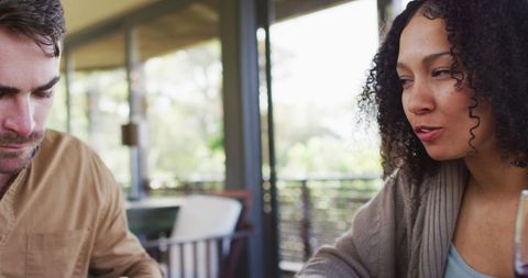 Couple Enjoying Lunch Date Outdoors