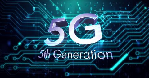 Futuristic 5G Technology Network Symbol on Digital Circuit Board - Download Free Stock Images Pikwizard.com