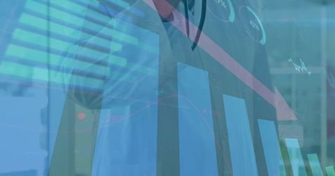 Financial Healthcare Data Overlay on Medical Professional Theme